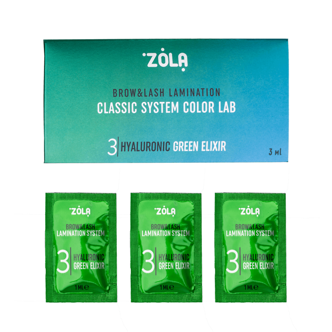 ZOLA Color Lab Set in Sachet 03 Hyaluronic Green Elixir