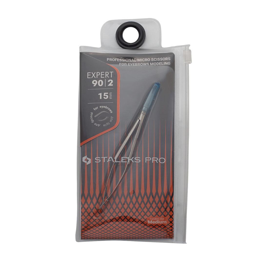STALEKS Professional micro scissors for eyebrows modeling Expert 90 Type 2