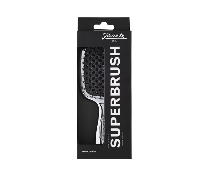 JANEKE Superbrush Vented Brush Silver Chrome