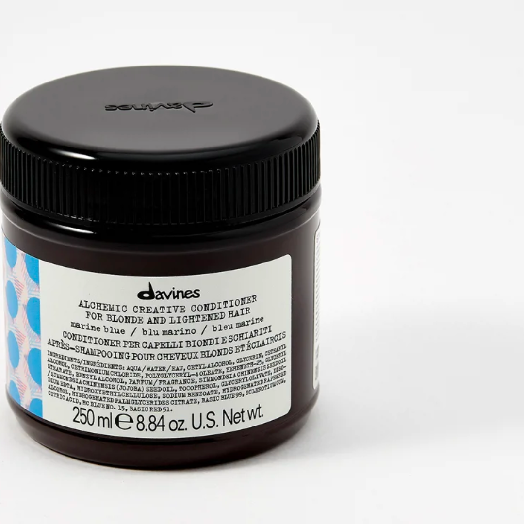 Davines Alchemic Creative Conditioner  For Blonde and Lightened Hair [Blue Marine]